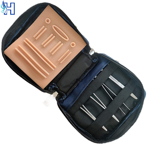 Kit complet de pratique de suture dentaire électrique avec instruments chirurgicaux en acier inoxydable, 4 coussinets de suture et kit de médicaments - Product Image 1
