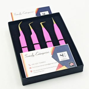 ชุดแหนบต่อขนตาแบบกำหนดเอง สีชมพูสด ทำจากสแตนเลส ปลายใยสังเคราะห์ ยั่งยืน เป็นมิตรกับสิ่งแวดล้อม ยี่ห้อโซโมฟี่ เอ็นเตอร์ไพรส์ ขนาด 10 มม. - Product Image 3