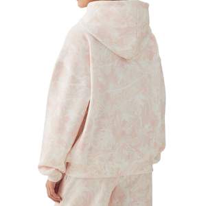 Sweat-shirt à capuche surdimensionné personnalisé pour femme, en coton molletonné, style tie-dye, pour la vente en gros et l'OEM - Product Image 5