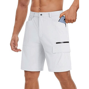 Shorts de course décontractés pour hommes, respirants, anti-humidité, séchage rapide, taille élastique, toile polyester/coton, pour la gym et l'entraînement - Product Image 2