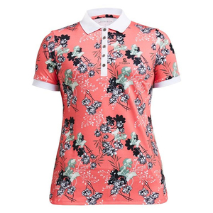 Polo respirant en coton pour femme, couleur unie, manches courtes, tricoté, décontracté, boutonné, pour l'été 2026 - Product Image 6