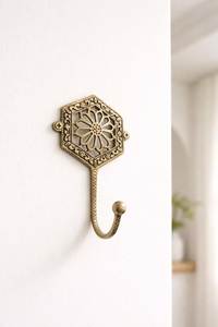 Ganchos de pared de latón de diseño, perchero multiusos para entrada, sala de estar, baño, solución elegante de decoración interior - Product Image 5
