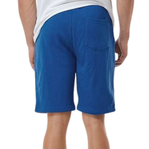 Shorts décontractés d'été pour hommes, bleu roi uni, taille élastique, cordon de serrage, poches latérales, poche arrière plaquée, vente en gros - Product Image 5