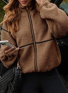 Chaqueta Larga Impermeable para Mujer, Ecológica, de Forro Polar, 100% Poliéster, para Todas las Estaciones - Product Image 2