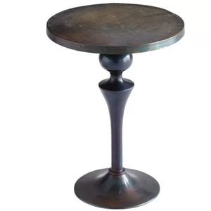 Stylish Metal <b>Round</b> Coffee <b>Table</b> With Decorative Pedestal Base For Living Room Furniture Handmade <b>Side</b> <b>Tables</b> - Product Image 5