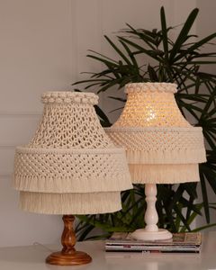 Meilleures ventes : Abat-jour suspendus et cadres de lampes artisanaux traditionnels en jute et jonc de mer, écologiques et minimalistes, pour la décoration intérieure, de BD - Product Image 6