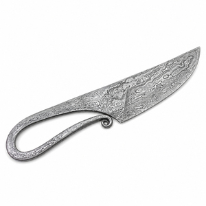 Cuchillo Burraq Personalizado Hecho a Mano con Hoja de Acero de Damasco y Mango de Acero de 9 Pulgadas para Camping y Cocina - Product Image 3