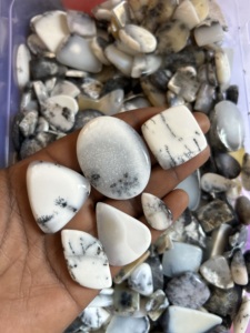 Cabujón de ópalo semendrítico Natural de grado AAA, joyería suelta de tamaño personalizado, piedras preciosas certificadas por terceros para venta al por mayor - Product Image 5