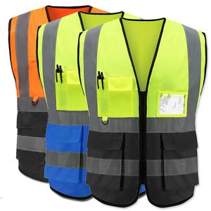 Quality Breathable Security Safety Vest Sleeveless Reflective Clothing with Reflective Stripes Emergency Vest for <b>Workers</b> - Product Image 2