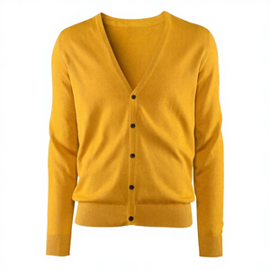 Power Abaan Sports - Cárdigan de Punto para Mujer, Suave y Lujoso, Transpirable, con Cuello en V, Estampado Floral, Bordado, Botones, Holgado - Product Image 1