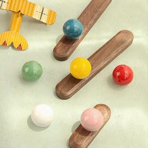 Poignées de tiroir en résine pastel pour meubles, ensemble de poignées de tiroir colorées, boutons de meubles modernes et mignons, poignées en résine faite à la main - Product Image 5