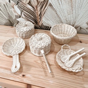Juguetes de cocina de rol imaginarios para niños de jardín de infantes, juego de cocina de ratán de la mejor calidad para pequeños chefs. - Product Image 3