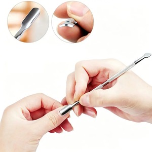 BAFA SURGICAL INSTRUMENTS Empujador de Cutículas y Pulidor de Uñas de Acero Inoxidable de Doble Punta - Herramienta de Manicura Duradera y Reutilizable de Doble Cabeza - Product Image 4