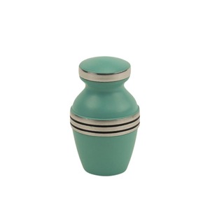 Red Metal Urn With Silver <b>Rose</b> Design Traditional Handmade Sympathy Keepsake Cylindrical Shape Tabletop <b>Vase</b> - Product Image 5