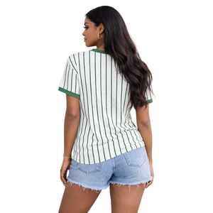 Camiseta blanca de béisbol de la hermandad Iota Phi Lambda, ropa con letras griegas, año de fundación 1929, Top informal de manga corta para mujer - Product Image 4