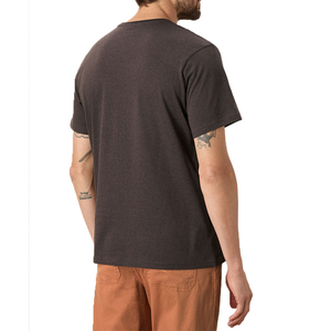 T-shirt en coton uni pour homme avec poche poitrine, coupe classique, manches courtes, col rond, jersey décontracté, une poche - Product Image 5