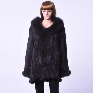 Abrigo de Piel de Zorro para Mujer, Abrigo Corto 100% Piel de Zorro Real, Abrigos de Invierno de Piel de Zorro Natural, Abrigo Corto de Piel de Animal Real - Product Image 2