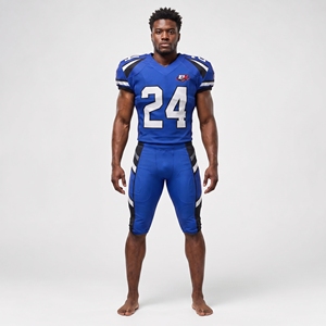 Uniforme de fútbol americano de alta calidad que ofrece un ajuste flexible, control de la humedad y comodidad confiable durante la competencia. - Product Image 4