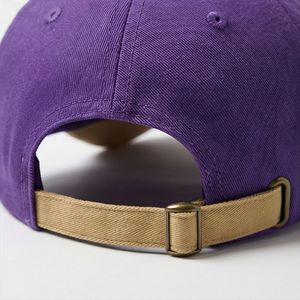 Gorra de Béisbol Morada con Visera Dorada, de Primera Calidad, Ajuste Relajado, Unisex, a la Moda, Personalizable, de Algodón - Product Image 6