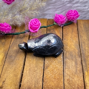 Tortue sculptée en pyrite Apache Chakralume naturelle, cristal de guérison en pyrite dorée pour Reiki, Feng Shui, décoration, vente en gros - Product Image 6