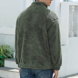 Sudadera Extra Grande de Algodón Personalizada para Hombre, Diseño Bordado Desgastado, Sudadera con Cierre, Ropa Urbana Premium - Product Image 3