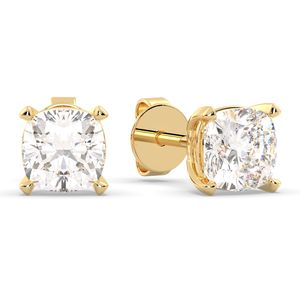 Pendientes de oro macizo de 14 quilates REYES Luxury con moissanita VVS para mujer, joyería de calidad premium con cierre de rosca a un precio competitivo. - Product Image 6