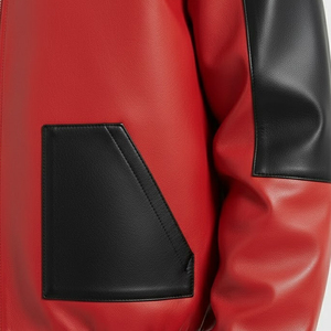 Veste de moto en cuir pour homme, style unique, en cuir d'agneau véritable, veste d'hiver pour homme - Product Image 6