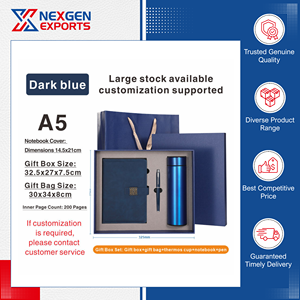 Offre Exclusive : Ensemble Cadeau Carnet en Cuir PU Écologique de Haute Qualité et Tasse Thermos – 100 Feuilles, Option Logo Personnalisé, Commande en Gros - Product Image 4