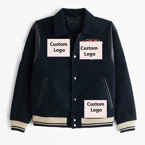 Chaqueta Varsity de Lana Tejida Personalizada 2026, Nuevo Diseño Vintage, Ligera y Brillante, Estilo Bomber Plus - Product Image 1