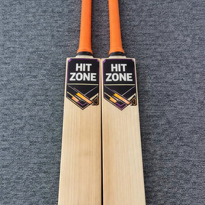 Bate de Críquet Profesional HIT ZONE de Madera de Sauce Inglés, Ligero, Duradero, para Bolas Duras, de Alto Rendimiento, para Partidos - Product Image 1