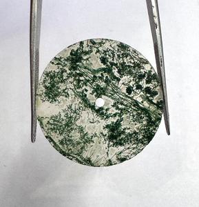 Cadran de montre en agate mousse naturelle A K Gems, 28,50 mm, 0,95 mm, motif paysager vert, cadran de montre en pierres précieuses, luxe personnalisé du Rajasthan - Product Image 5