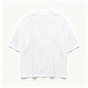 เสื้อยืดโอเวอร์ไซส์แขนสั้นแฟชั่นผู้ชายสำหรับฤดูร้อน เสื้อผ้าลำลองผู้ชายรุ่นใหม่ล่าสุด รับสกรีนแบรนด์และโลโก้ เสื้อยืดผู้ชาย - Product Image 6