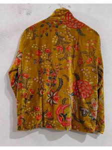 Chaqueta de Seda Acolchada Reversible de Moda para Mujer con Bordado Cosido a Mano, Opciones de Colores y Patrones Personalizados, Atuendos Festivos - Product Image 3