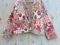 Veste matelassée respirante brodée Suzani ethnique tendance la plus vendue pour femme, 100 % coton, col montant, hiver