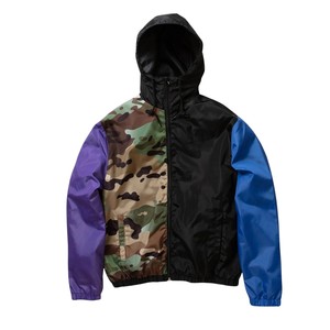 Conjunto Deportivo Unisex de Camuflaje con Parches, Sudadera con Capucha, Cortavientos, Estilo Urbano, Manga Larga, Cierre con Cordón, Otoño, Poliéster - Product Image 3
