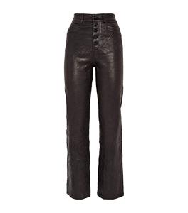 Pantalons en cuir pour femmes tendance en vente en gros, style tendance de haute qualité, pantalon en cuir pour femmes - Product Image 1