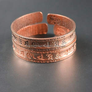 Venta al por mayor barato de metal de latón trenzado abierto brazalete pulseras para unisex por Falak mundo de exportación - Product Image 5