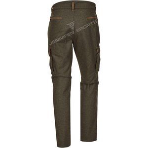 Men's Tactical Cargo 100% <b>Wool</b> <b>Pant</b> Outdoor Elasticated Trousers for Hiking & Hunting Casual Style With Multi-Pockets - Product Image 4