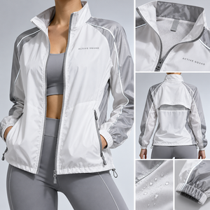 Custom Top Trending Fabric Quilted and Breathable Best Style OEM Wholesale <b>Women</b> <b>Windbreaker</b> Jacket Comfortable - Product Image 6