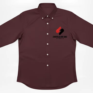 Camisa de Negocios Premium para Hombre, Manga Larga, Corte Ajustado, Mezcla de Algodón, Ropa Formal de Oficina, OEM, ODM, Logotipo Personalizado, Suministro al por Mayor - Product Image 1