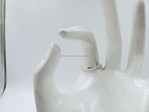 Anillo clásico de plata 92,5 de moda para hombres y mujeres - Product Image 3