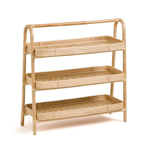 Panier de rangement en rotin naturel à 3 niveaux, écologique, en gros, à prix avantageux - Product Image 2
