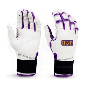 New Baseball Batting Gloves Genuine Leather Material Fully Customize Logo Color Baseball Batting Gloves Hot Selling Manufacturer - Product Image 5