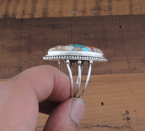 Wholesale 925 Sterling Silver <b>Black</b> <b>Onyx</b> Classic Triple Band Wedding <b>Ring</b> Statement Jewelry Gift for Women - Product Image 5