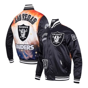 Chaqueta Bomber de Satén para Hombre de Alta Calidad OEM, Logotipo Bordado/Impreso Personalizado en la Parte Delantera, Estilo Formal Holgado con Parches de Camuflaje - Product Image 1