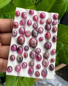 Piedras sueltas de rubí natural, corte ovalado tipo cojín, color rojo, para la elaboración de joyas, anillos, colgantes, pendientes, alta calidad. - Product Image 1