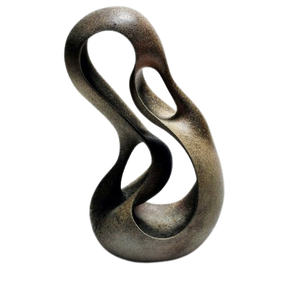 Handmade Stainless Steel Iron Accents Silver Metal <b>Art</b> Sculpture Modern Best Selling Countryside Tabletop Home Decor - Product Image 2