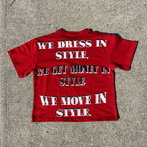 Camiseta Personalizada con Logotipo Vintage, Lavada al Ácido, para Hombre, de Algodón Grueso, Transpirable, 100% Algodón - Product Image 2