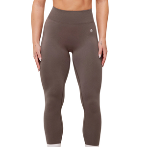 Womens High Waist Seamless Sculpting <b>Leggings</b> <b>Brown</b> Stretch Gym Yoga Workout Fitness Training Activewear Soft Fit - Product Image 1