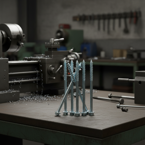 Tornillos de Cabeza Hexagonal de Acero al Carbono Galvanizado en Zinc Clase 4.8 y 6.8, Rosca Parcial, M6-M12, Métricos/Pulgadas, Estándar DIN/ANSI, PDC - Product Image 1